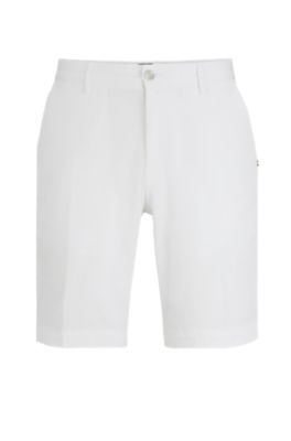BOSS - Slim-fit shorts in stretch-cotton gabardine