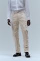 Relaxed-fit jeans in aluminum-bonded denim, White