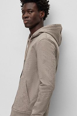 Tan hoodie zip up hot sale