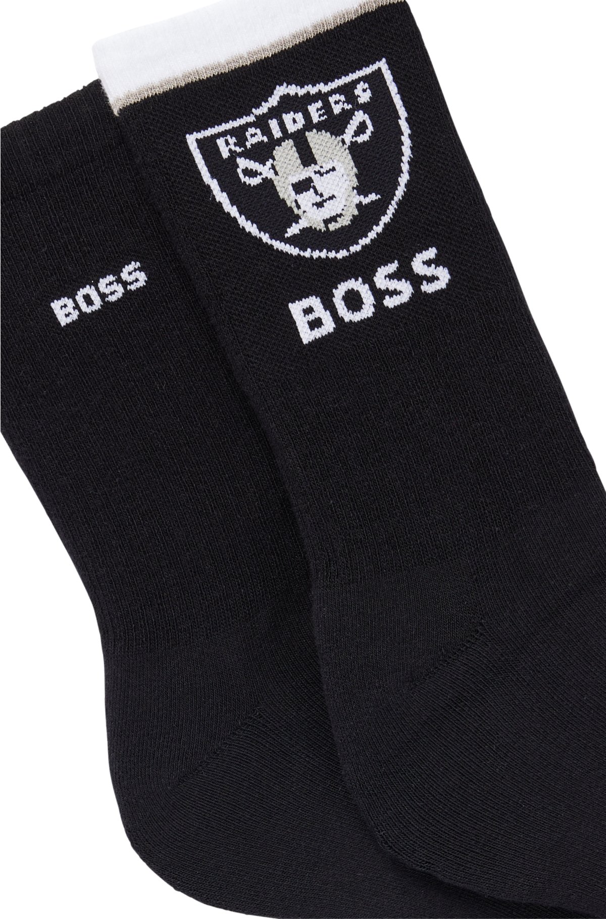 BOSS x NFL two-pack of cotton short socks, Raiders