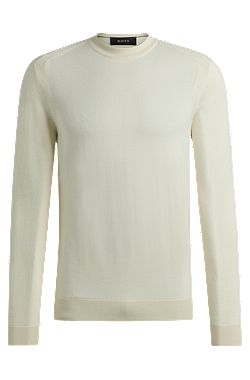 Pull Regular Fit en laine, soie et cachemire