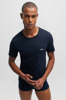 BOSS Threepack of branded underwear Tshirts in cotton jersey
