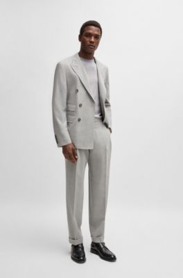 Regular-fit T-shirt in mercerized cotton, Light Grey