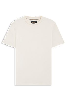 Regular-fit T-shirt in mercerized cotton