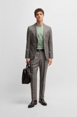 Regular-fit T-shirt in mercerized cotton, Green