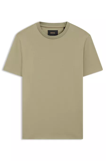 Crewneck T-shirt in mercerized Supima cotton