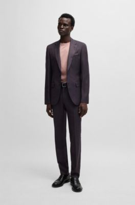 Regular-fit T-shirt in mercerized cotton, light pink