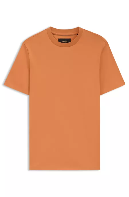 Regular-fit T-shirt in mercerized cotton