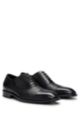 Chaussures Oxford en cuir uni et à imprimé Saffiano, Noir