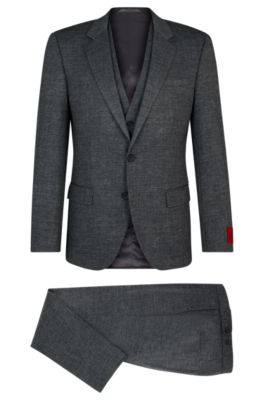 Hugo boss 3 piece suit vest sale