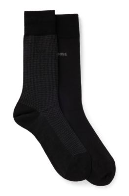 BOSS - Two-pack of ankle socks with signature details