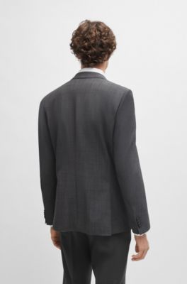 BOSS - Slim-fit Suit In Micro-patterned Stretch Cloth