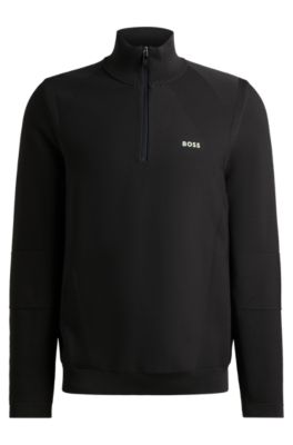 Hugo boss zip neck sweater best sale