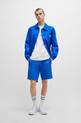 Sleeveless T-shirt in cotton jersey with logo detail, White