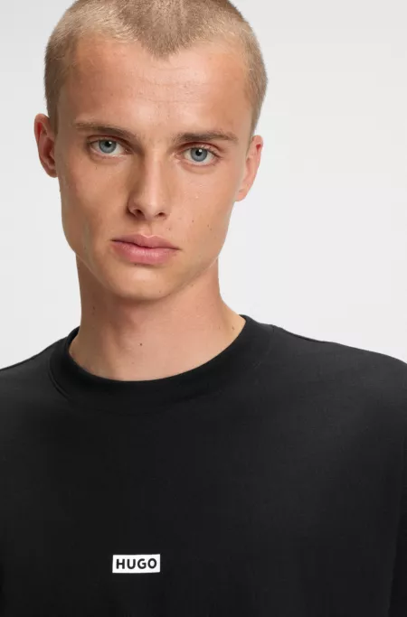 Logo-print T-shirt in cotton jersey