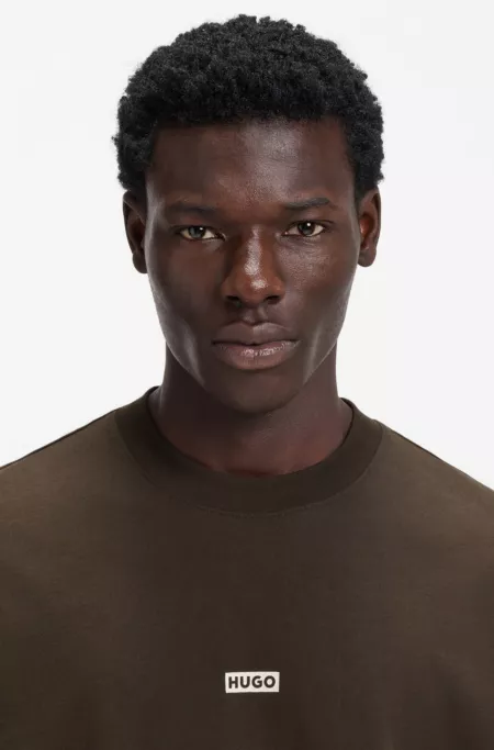 Logo-print T-shirt in cotton jersey