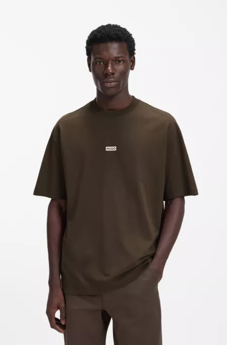 Logo-print T-shirt in cotton jersey