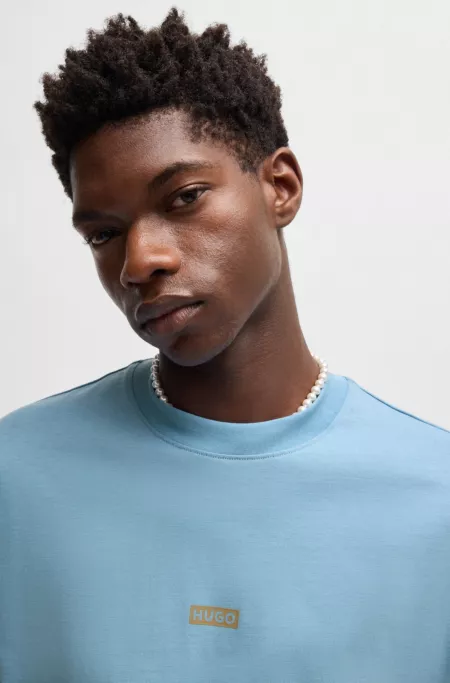 Logo-print T-shirt in cotton jersey