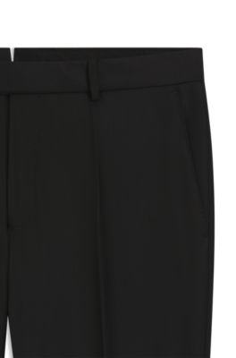 Pantalon Slim en laine stretch, Noir