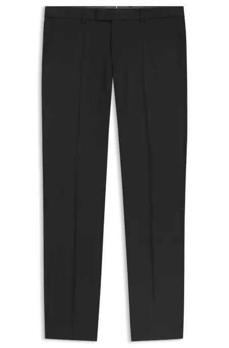 Slim-fit pants in stretch virgin wool