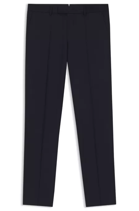 Slim-fit pants in stretch virgin wool