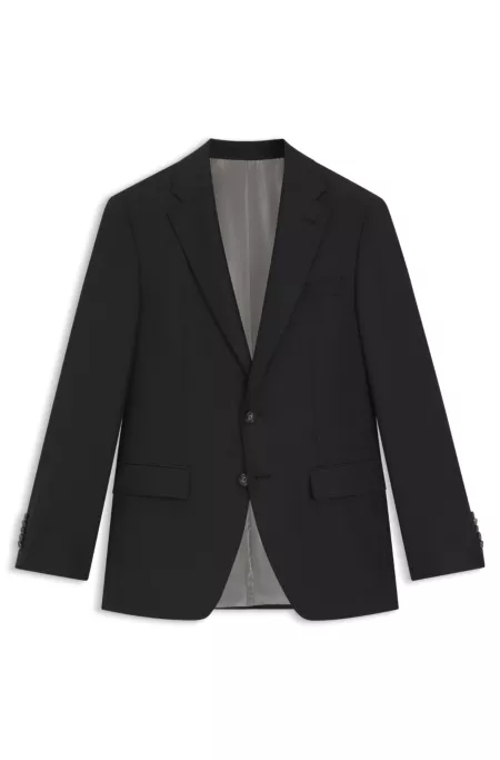 Slim-fit jacket in stretch wool