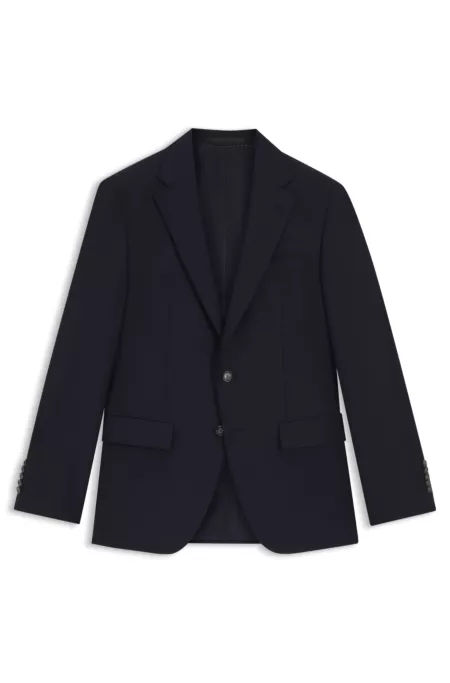 Slim-fit jacket in stretch wool