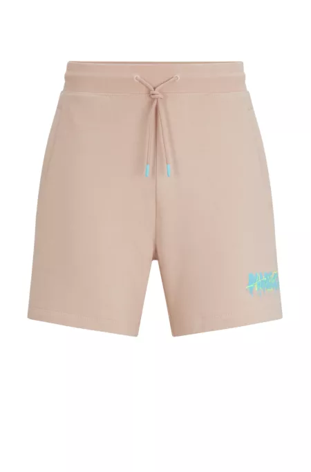 Cotton-terry shorts with new-season logo