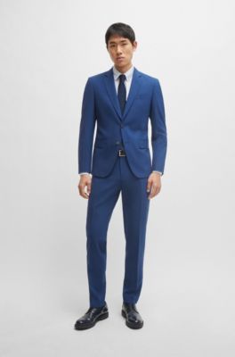 Regular-fit shirt in printed Oxford cotton, White