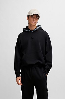 Hugo boss black hoodie sales sale