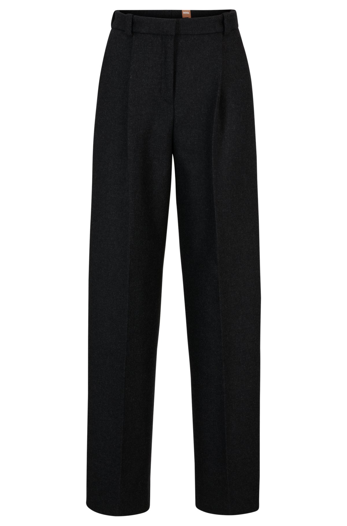 Relaxed-fit wool-blend tracksuit bottoms with logo detail