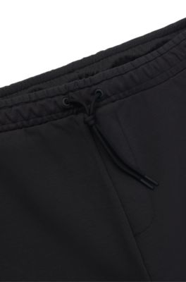 Shorts de algod&oacute;n con logo moldeado en relieve, Gris oscuro