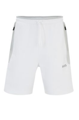 White hugo shop boss shorts