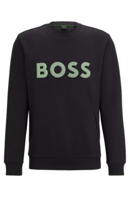 BOSS Sweatshirt with 3D molded logo Dark Grey