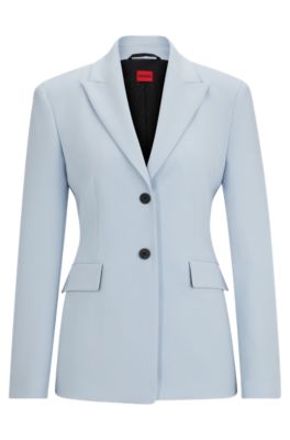 Hugo Boss Slim-fit Jacket In Stretch Fabric In Purple
