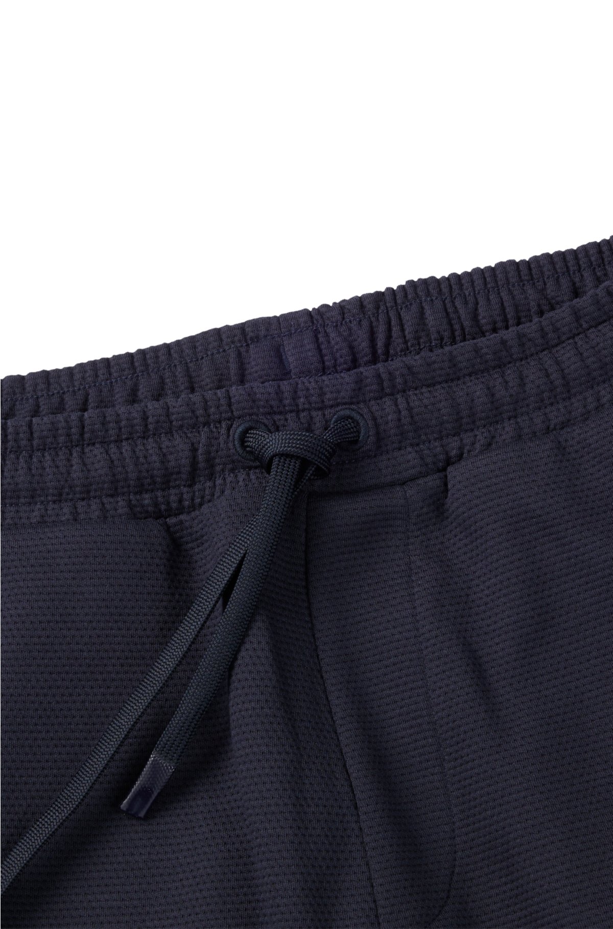 Cotton-piqué tracksuit bottoms with logo detail, Dark Blue