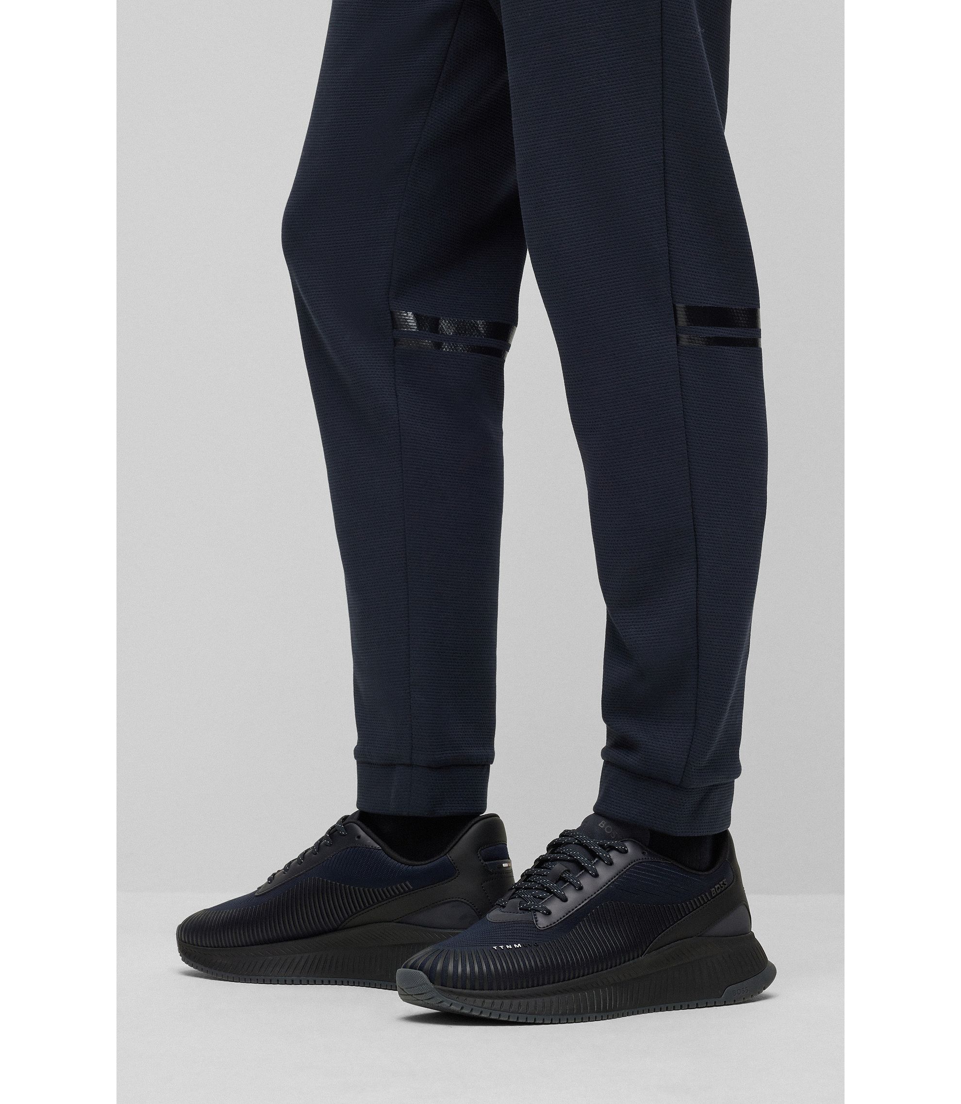 BOSS - Cotton-piqué tracksuit bottoms with logo detail BOSS - Cotton-piqué tracksuit bottoms with logo detail