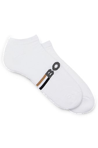 Two-pack of ankle-length socks, White