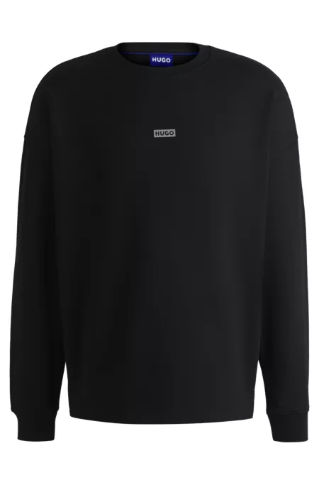 Logo-print sweatshirt in cotton terry
