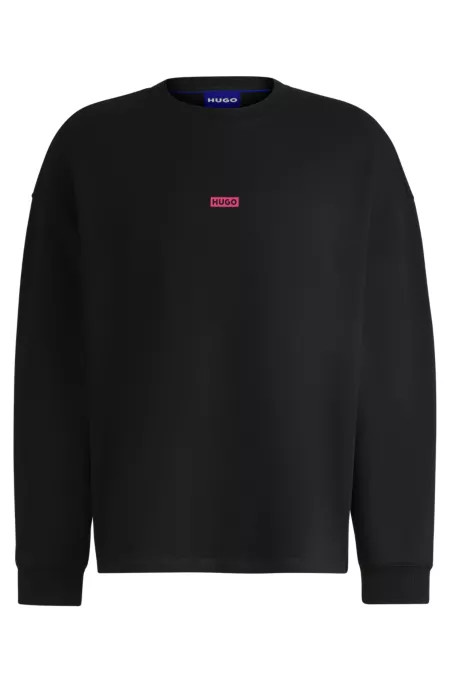 Logo-print sweatshirt in cotton terry