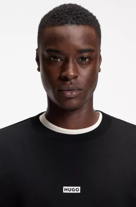Logo-print sweatshirt in cotton terry