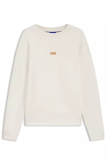 Logo-print sweatshirt in cotton terry