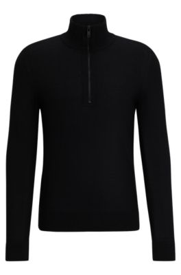 Hugo boss jumper clearance black and white