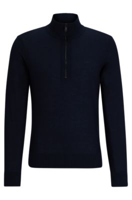 Hugo boss zip on sale sweater