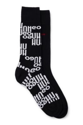 Hugo Two-pack Of Socks In A Cotton Blend In Black