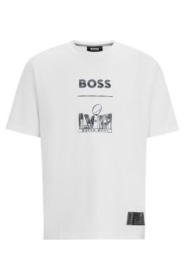 BOSS BOSS x NFL stretchcotton Tshirt with printed artwork