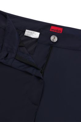 Relaxed-fit cargo trousers with a wide leg, Light Blue