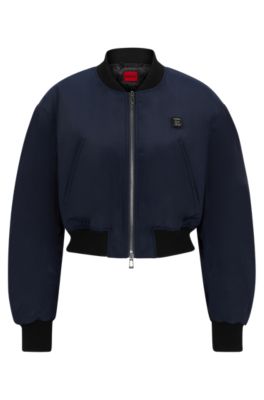 Hugo boss bomber jacket navy best sale