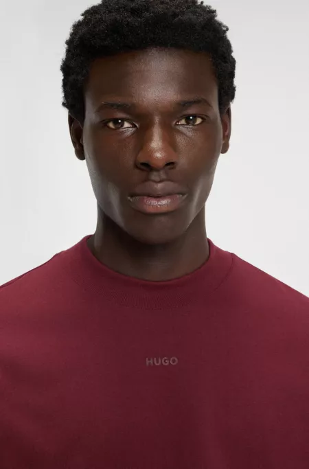 Logo-print T-shirt in cotton jersey