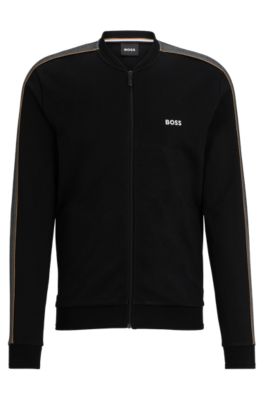 BOSS - Zip-up jacket with embroidered logo